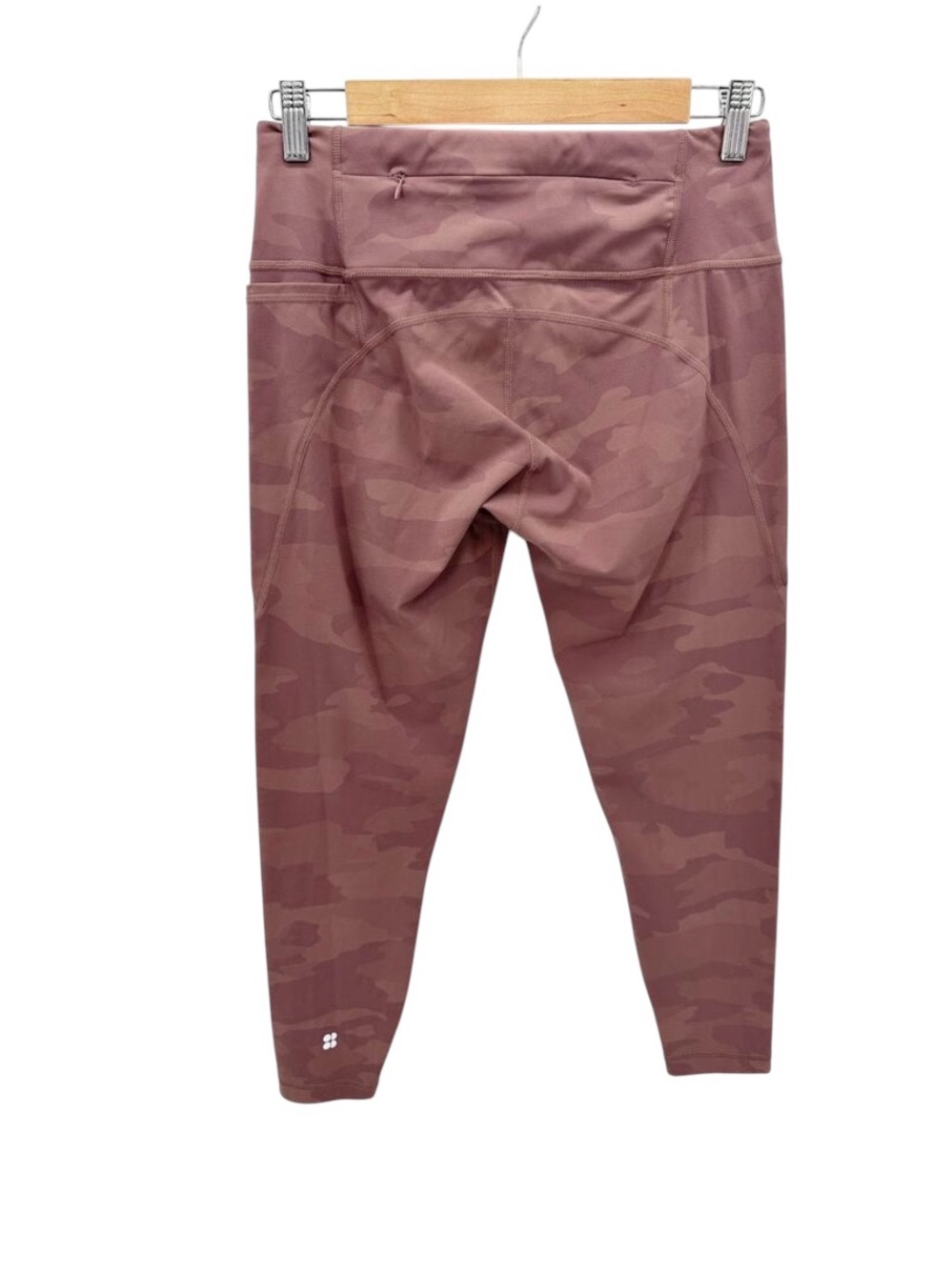 Sweaty Betty Power 7/8 Workout Leggings Pink Tonal Camo Size 14 - Picture 3 of 6